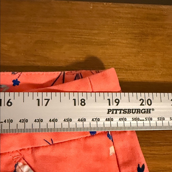 Coral Floral Bermuda Shorts - Women's Pull-On Style - Picture 4 of 5